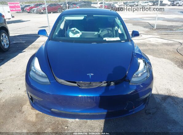 5YJ3E1EB0KF144814 2019 TESLA MODEL 3 Blue Dashboard view