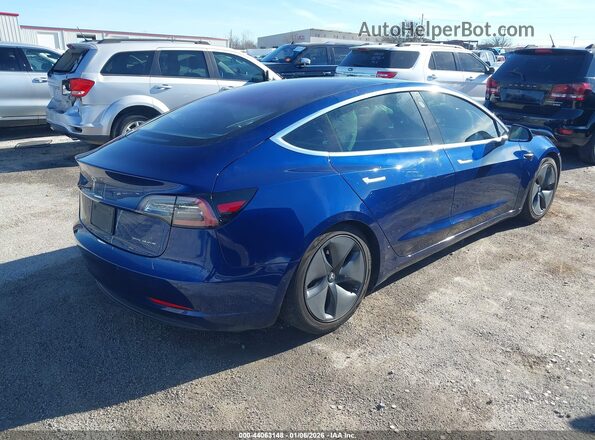 5YJ3E1EB0KF144814 2019 TESLA MODEL 3 Blue Rear right