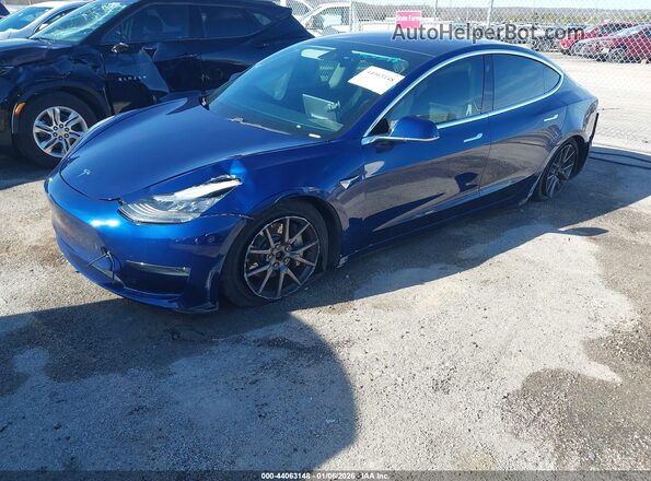 5YJ3E1EB0KF144814 2019 TESLA MODEL 3 Blue Front view