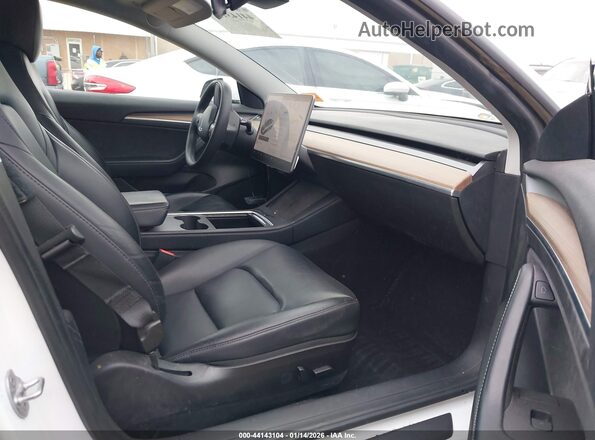 5YJ3E1EB0MF099215 2021 TESLA MODEL 3 White წინა სალონის ხედი