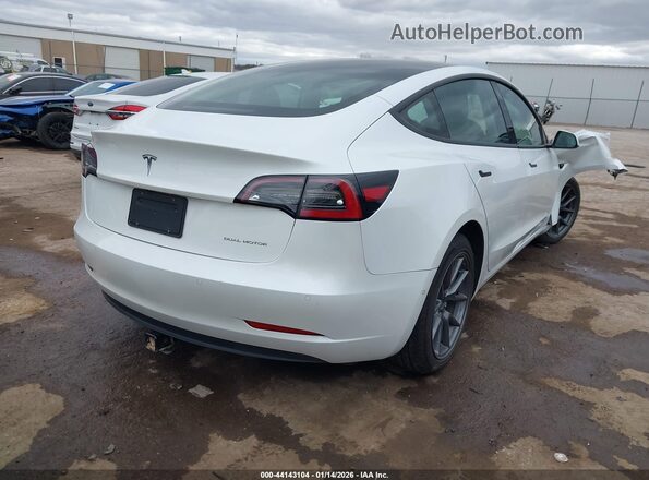 5YJ3E1EB0MF099215 2021 TESLA MODEL 3 White უკანა მარჯვენა