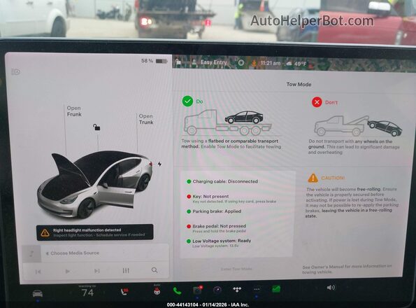 5YJ3E1EB0MF099215 2021 TESLA MODEL 3 White 