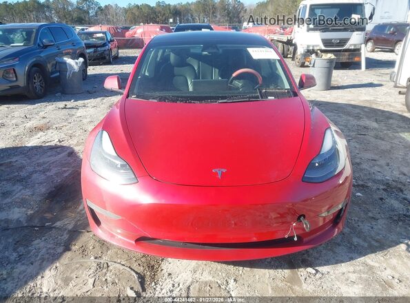 5YJ3E1EB0NF192351 2022 TESLA MODEL 3 Red Vista del cuadro de instrumentos