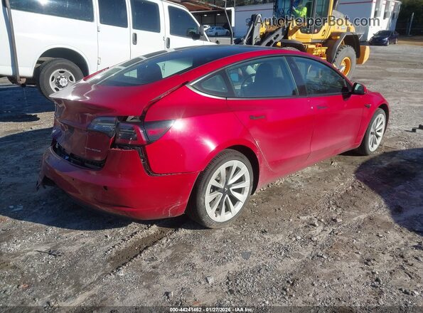 5YJ3E1EB0NF192351 2022 TESLA MODEL 3 Red Trasero derecho