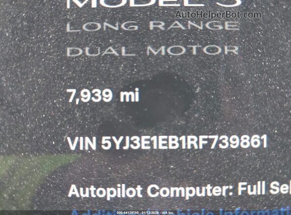 5YJ3E1EB1RF739861 2024 TESLA MODEL 3 Red 