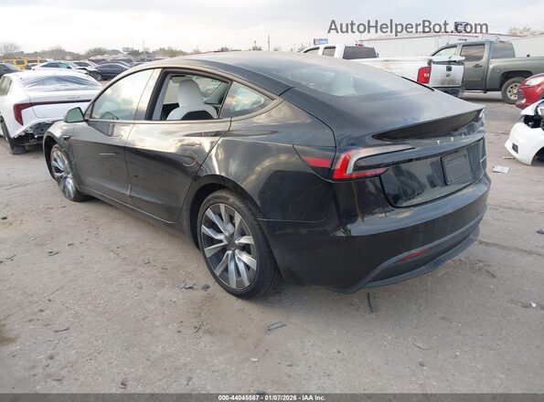 5YJ3E1EB2RF794562 2024 TESLA MODEL 3 Черный Задняя левая четверть