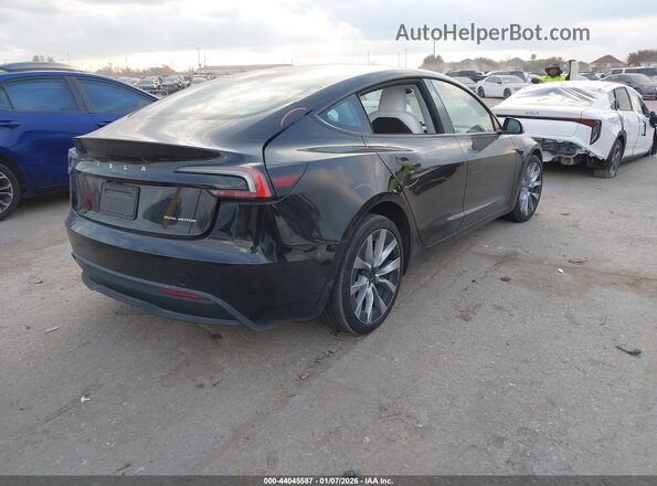 5YJ3E1EB2RF794562 2024 TESLA MODEL 3 Черный Задняя правая четверть