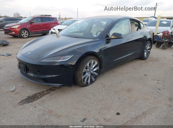 5YJ3E1EB2RF794562 2024 TESLA MODEL 3 Черный Передняя левая четверть