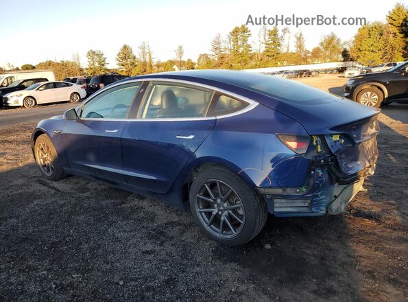 5YJ3E1EB3JF150962 2018 TESLA MODEL Blue Trasero izquierdo