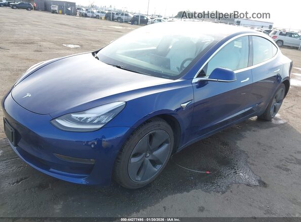 5YJ3E1EB3LF801655 2020 TESLA MODEL 3 Dark Blue Vista tres cuartos delantera izquierda