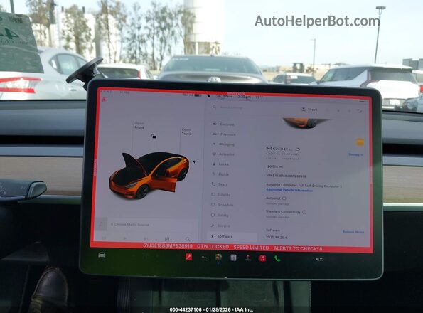 5YJ3E1EB3MF938919 2021 TESLA MODEL 3 White 