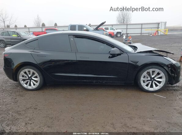 5YJ3E1EB4NF144612 2022 TESLA MODEL 3 Black 
