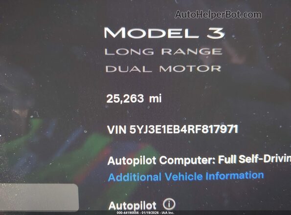 5YJ3E1EB4RF817971 2024 TESLA MODEL 3 White 