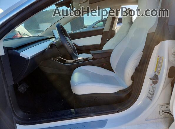 5YJ3E1EB5JF096872 2018 TESLA MODEL White Սալոնի դիմացի տեսք