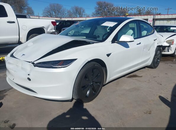 5YJ3E1EB6RF792488 2024 TESLA MODEL 3 White Vista tres cuartos delantera izquierda