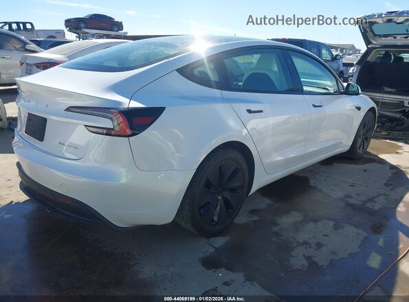 5YJ3E1EB6RF792488 2024 TESLA MODEL 3 White Trasero derecho