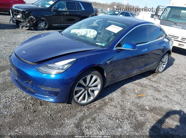 5YJ3E1EB7KF453941 2019 TESLA MODEL 3 Blue Front left