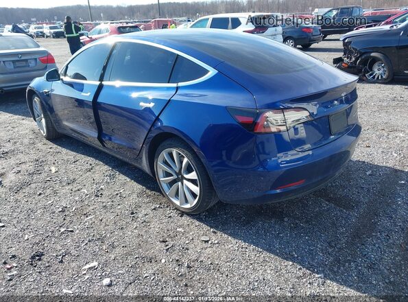 5YJ3E1EB7KF453941 2019 TESLA MODEL 3 Blue Rear left