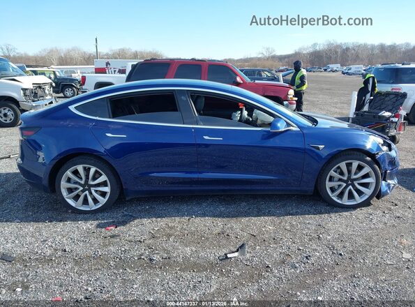5YJ3E1EB7KF453941 2019 TESLA MODEL 3 Blue Rear interior view