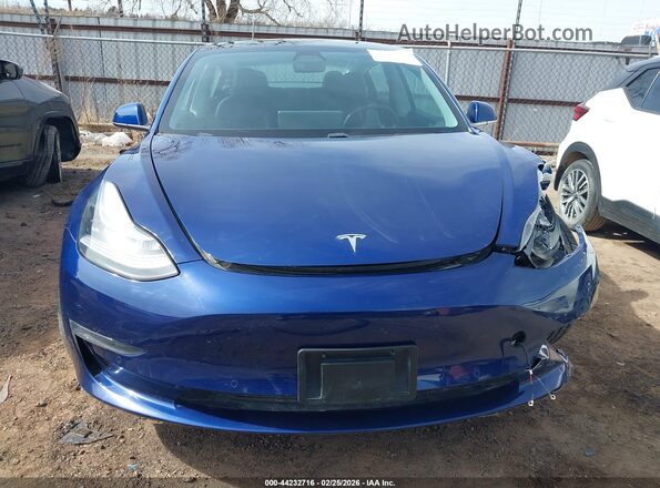 5YJ3E1EB7LF735613 2020 TESLA MODEL 3 Синий Вид щитка приборов