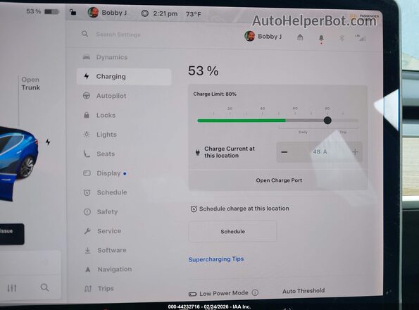 5YJ3E1EB7LF735613 2020 TESLA MODEL 3 Синий 