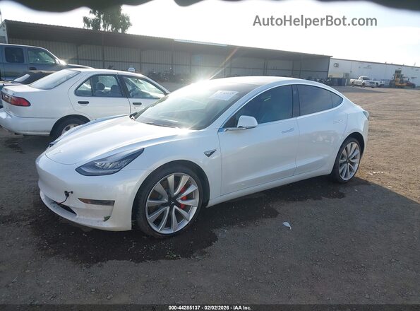 5YJ3E1EB8KF487466 2019 TESLA MODEL 3 White Front left
