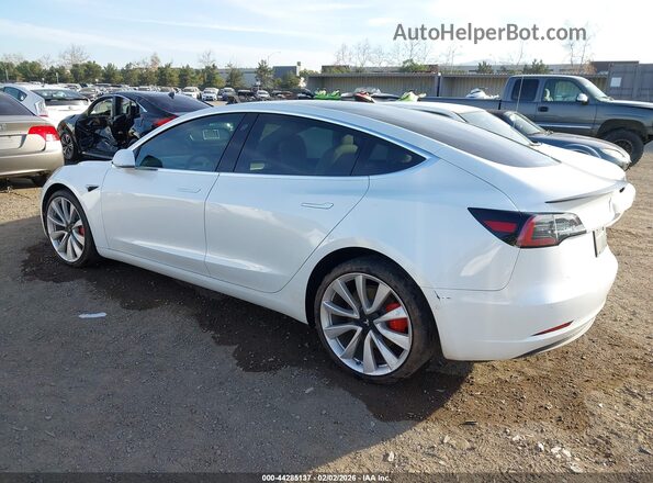 5YJ3E1EB8KF487466 2019 TESLA MODEL 3 White Rear left