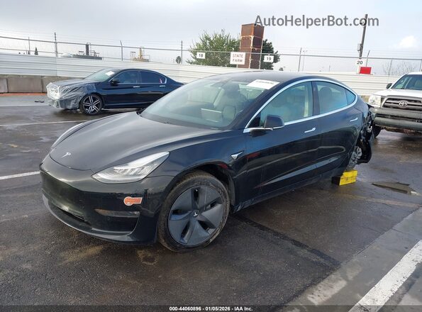 5YJ3E1EB8LF649467 2020 TESLA MODEL 3 Черный Передняя левая четверть