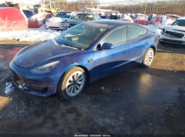 5YJ3E1EB8MF049923 2021 TESLA MODEL 3 Dark Blue 