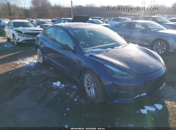 5YJ3E1EB8MF049923 2021 TESLA MODEL 3 Dark Blue 