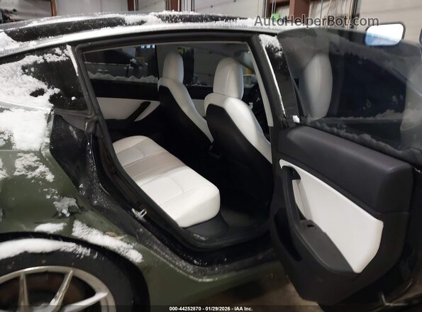 5YJ3E1EB9KF214049 2019 TESLA MODEL 3 Green Widok naklejki z numerem VIN