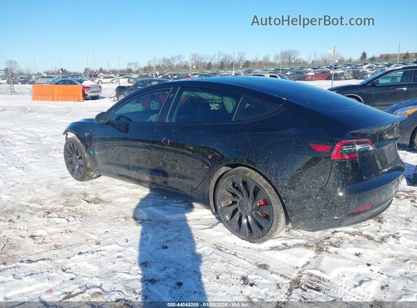 5YJ3E1EC5NF143994 2022 TESLA MODEL 3 Black უკანა მარცხენა
