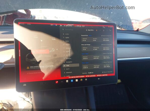 5YJ3E1EC5NF143994 2022 TESLA MODEL 3 Black 