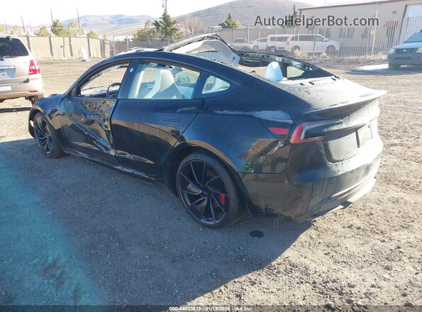 5YJ3E1ET9RF825797 2024 TESLA MODEL 3 Черный Задняя левая четверть