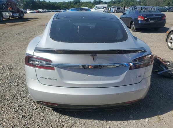 5YJSA1E21GF159451 2016 TESLA MODEL Silver Widok z tyłu
