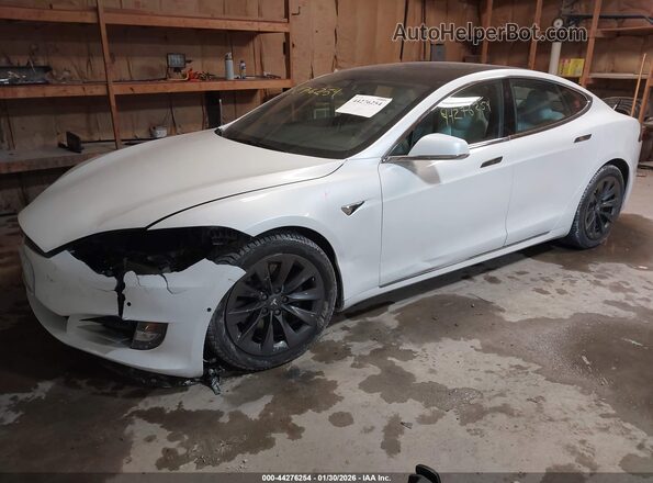 5YJSA1E23LF354901 2020 TESLA MODEL S White Vista tres cuartos delantera izquierda