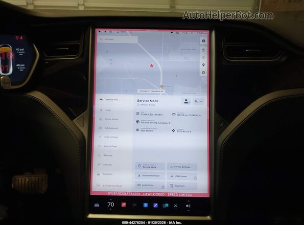 5YJSA1E23LF354901 2020 TESLA MODEL S White 