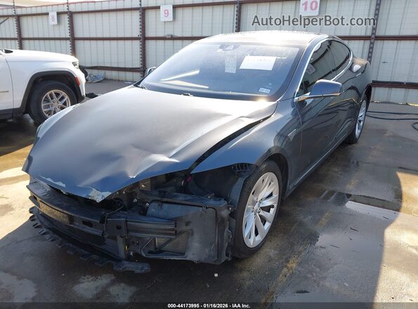 5YJSA1E28GF150455 2016 TESLA MODEL S Gray Vista tres cuartos delantera izquierda