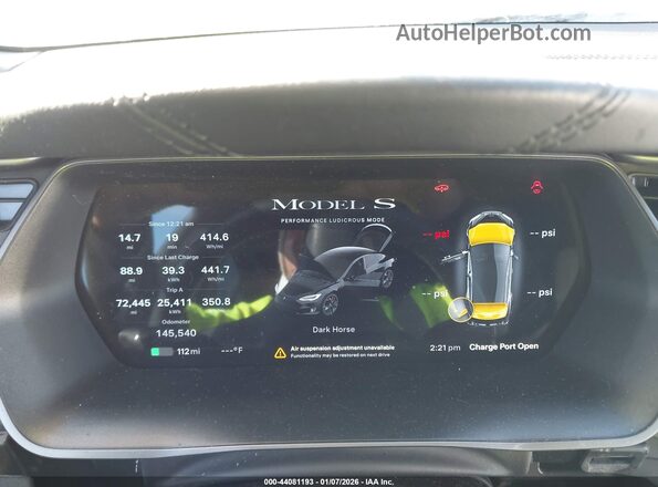 5YJSA1E43KF340710 2019 TESLA MODEL S Black უკანა სავარძლების ხედი