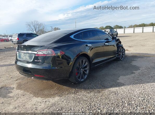 5YJSA1E45LF412055 2020 TESLA MODEL S Черный Задняя правая четверть