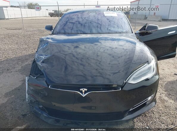 5YJSA1E45LF412055 2020 TESLA MODEL S Черный Вид сзади
