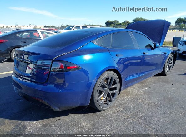 5YJSA1E53RF533457 2024 TESLA MODEL S Blue Задня права чверть