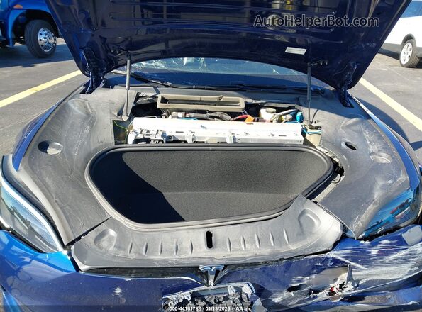 5YJSA1E53RF533457 2024 TESLA MODEL S Blue Вид ззаду