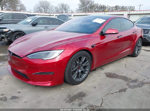 5YJSA1E56RF532528 2024 TESLA MODEL S Red Front left