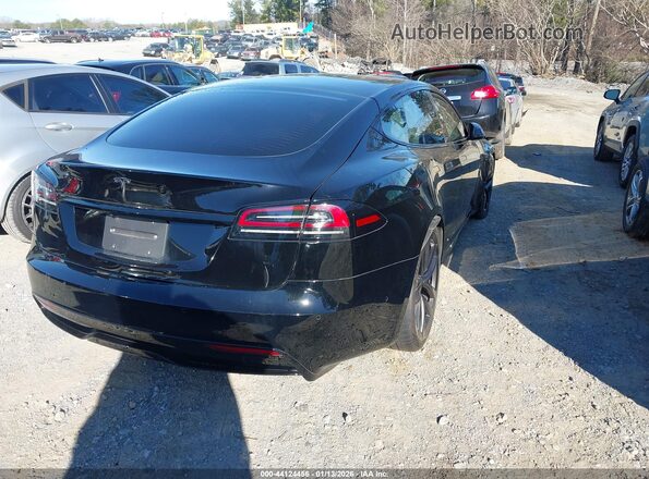 5YJSA1E57NF486153 2022 TESLA MODEL S Черный Задняя правая четверть