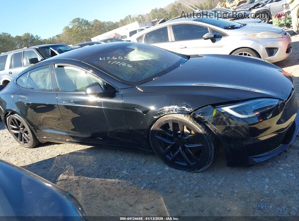 5YJSA1E57NF486153 2022 TESLA MODEL S Черный Вид щитка приборов