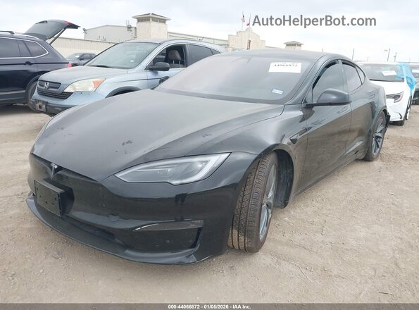 5YJSA1E5XRF536646 2024 TESLA MODEL S Black Передня ліва чверть