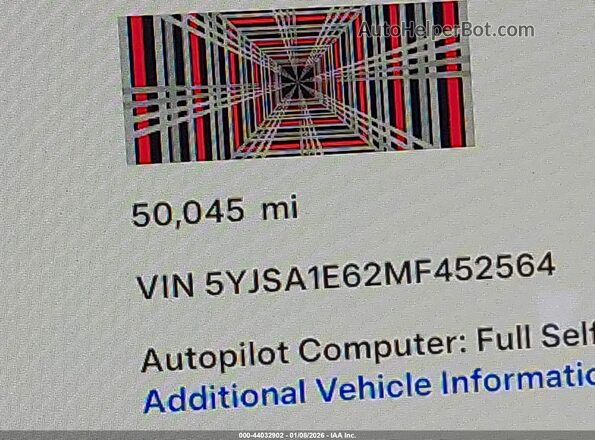 5YJSA1E62MF452564 2021 TESLA MODEL S Gray 