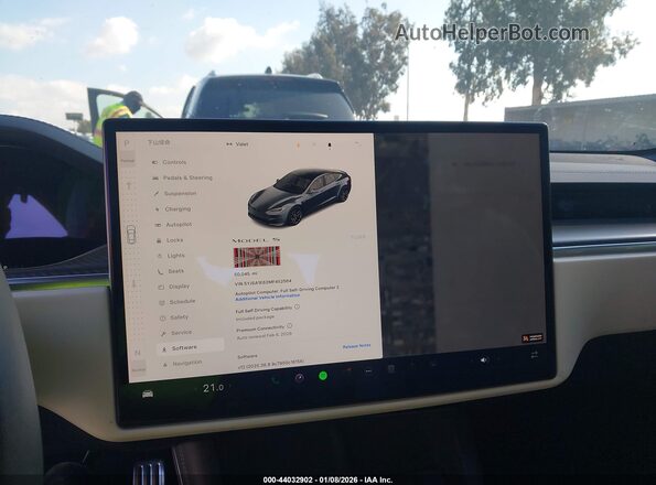 5YJSA1E62MF452564 2021 TESLA MODEL S Gray 