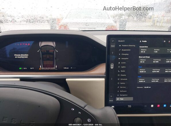 5YJSA1E64MF431084 2021 TESLA MODEL S Gray უკანა სავარძლების ხედი